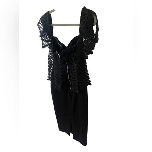 Elliatt Sisley Strapless Off Shoulder Witchy Whimsigoth Edgy Cocktail Dress Sz S - Picture 3 of 15